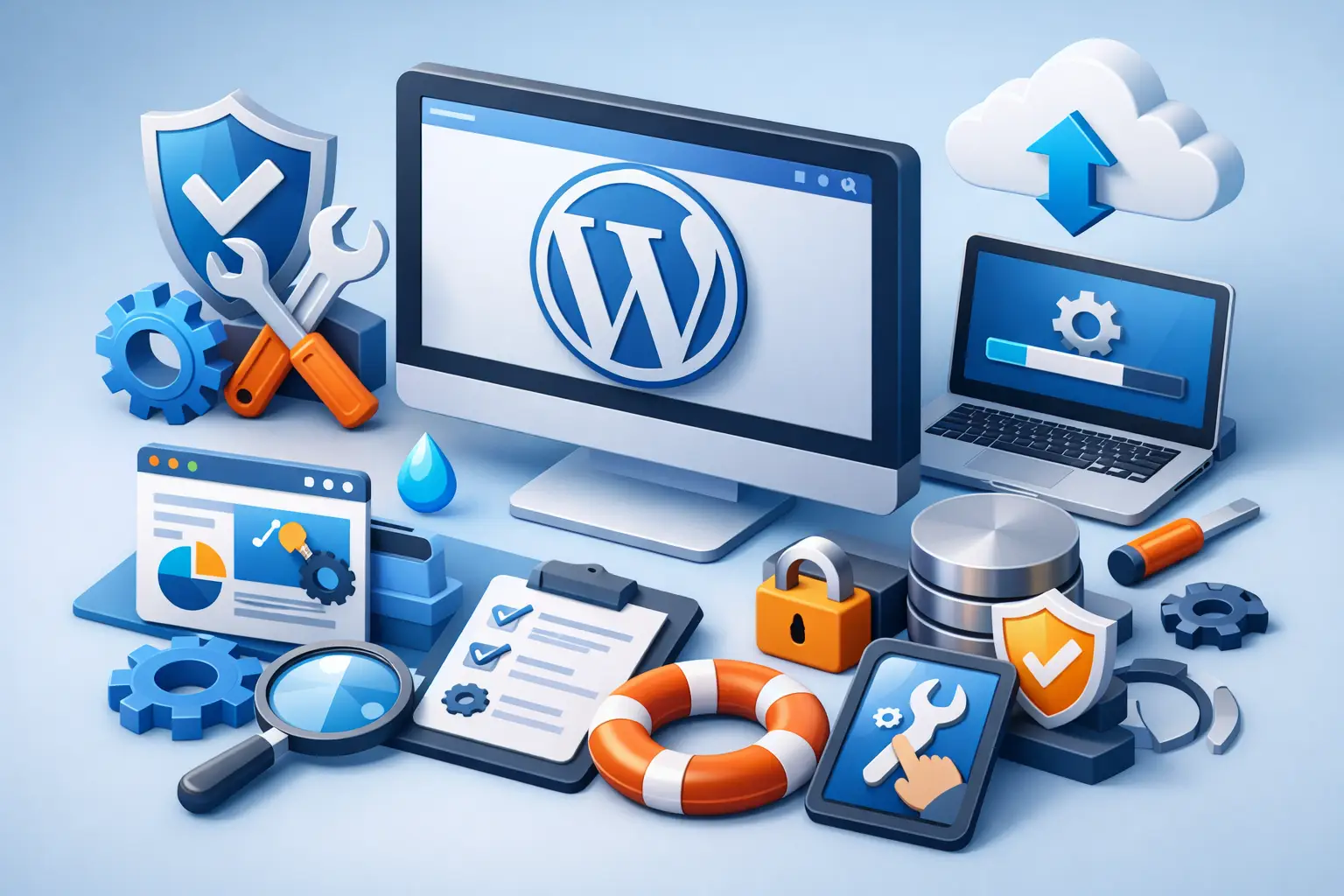 Какво включва поддръжка на WordPress сайт